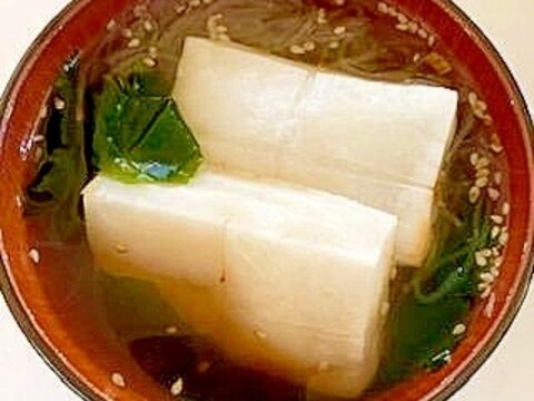 春雨スープで 即席雑煮